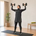 حرکات بالاتنه با دمبل در خانه؛ برنامه کامل مبتدی تا متوسط