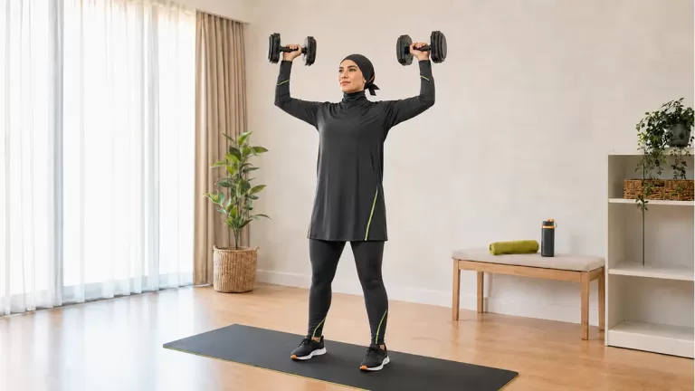 حرکات بالاتنه با دمبل در خانه؛ برنامه کامل مبتدی تا متوسط